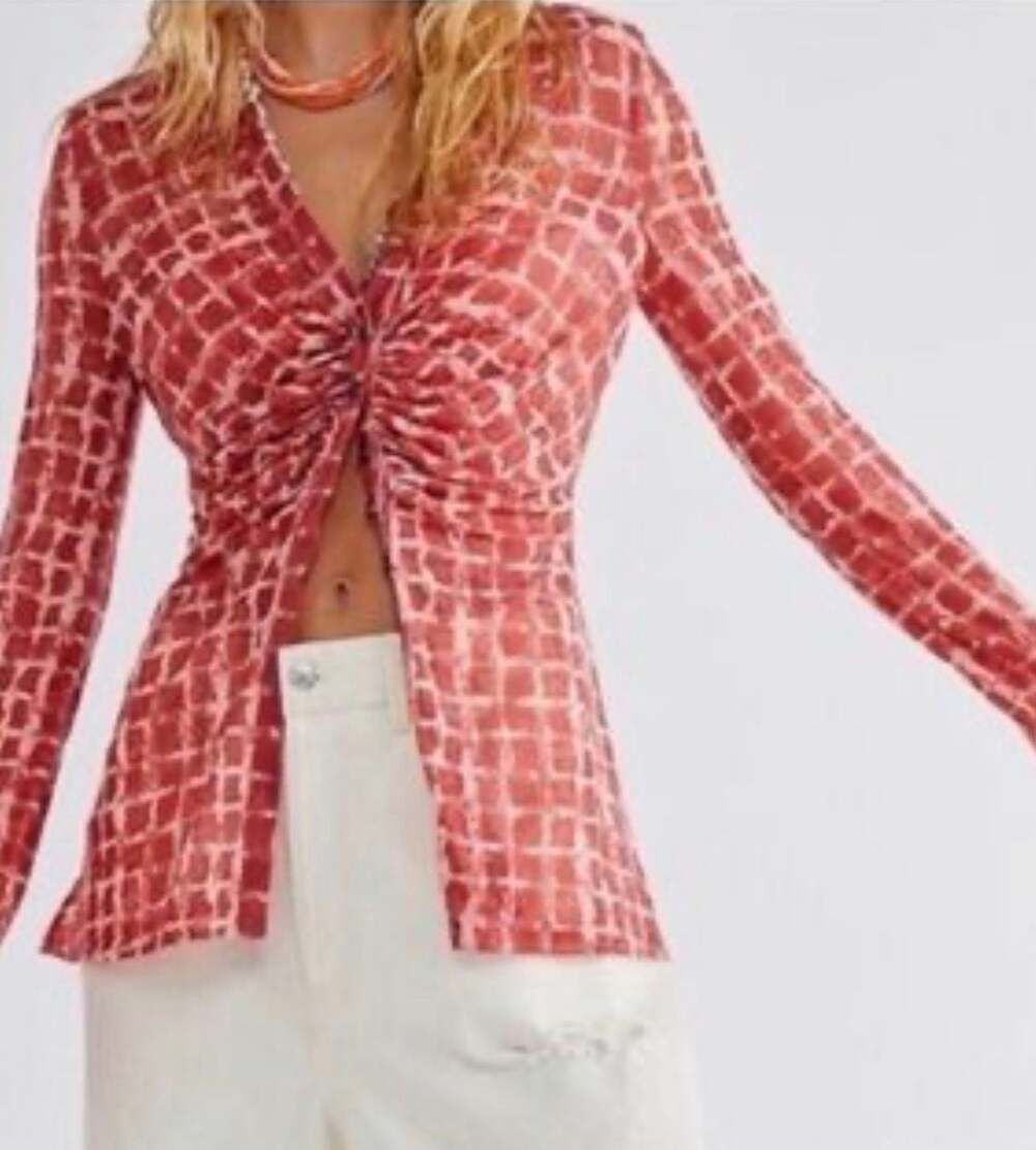 Free People Button Down Long Sleeve Top